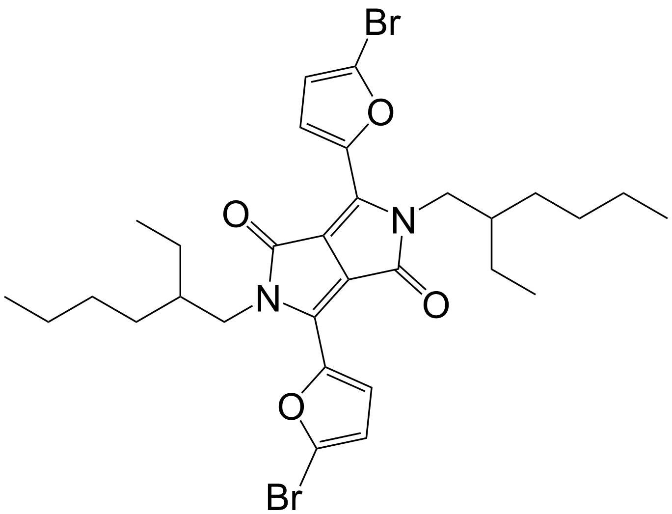Pyrrolo[3,4-c]pyrrole-1,4-dione, 3,6-bis(5-bromo-2-furanyl)-2,5-bis(2-ethylhexyl)-2,5-dihydro-/1254943-39-9